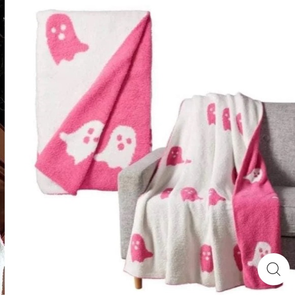Viral TikTok Pink Ghost Blanket 60x40 Halloween Double-sided - Picture 4 of 5